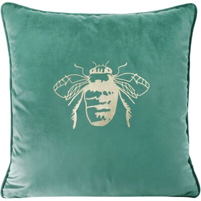 Funda de almohada Eurofirany 387543 Menta Oscura - Terciopelo - 45x45cm Funda de almohada Eurofirany 387543 Menta Oscura - Terciopelo - 45x45cm