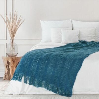 Eurofirany Navy Blue Unisex-Decke - 130x170cm - Decke Eurofirany Navy Blue Unisex-Decke - 130x170cm - Decke