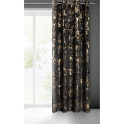 Eurofirany Tonia Samtvorhang - 140x250 cm - Schwarz Eurofirany Tonia Samtvorhang - 140x250 cm - Schwarz