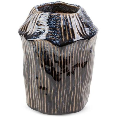 Eurofirany ALDA Beżowy/Navy Wazon - Dekoracyjny wazon ceramiczny 16x16x21 cm Eurofirany ALDA Beżowy/Navy Wazon - Dekoracyjny wazon ceramiczny 16x16x21 cm