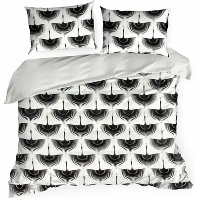 Eurofirany Ropa de cama 407895 Blanco Negro Pájaros - Ropa de cama Eurofirany Ropa de cama 407895 Blanco Negro Pájaros - Ropa de cama