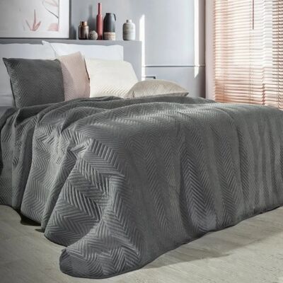 Eurofirany Bettüberwurf 408368 - Unisex, 230x260 cm, Grau Eurofirany Bettüberwurf 408368 - Unisex, 230x260 cm, Grau