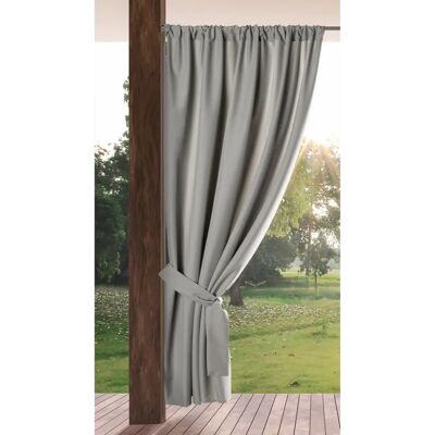 MyBestHome Light Gray Waterproof Outdoor Garden Curtain - Outdoor Garden Curtain MyBestHome Light Gray Waterproof Outdoor Garden Curtain - Outdoor Garden Curtain