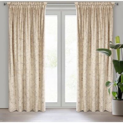 Eurofirany Drape - Beigefarbene Samt 135x270cm - Vorhang Eurofirany Drape - Beigefarbene Samt 135x270cm - Vorhang