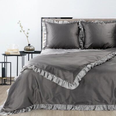 Eurofirany Bettwäsche 438707 - Unisex - Stahl - 220x200 cm - Bettwäsche Eurofirany Bettwäsche 438707 - Unisex - Stahl - 220x200 cm - Bettwäsche