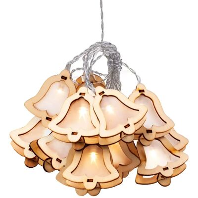 MyBestHome KING Decorative String Lights with Wooden Bells - String Lights MyBestHome KING Decorative String Lights with Wooden Bells - String Lights
