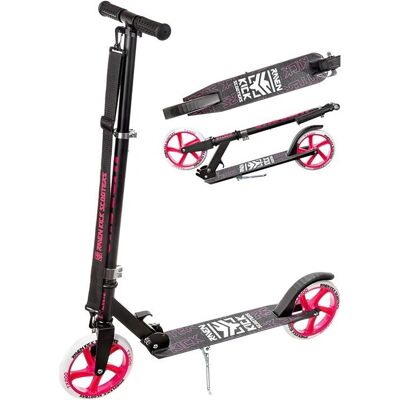 RAVEN Straight Noir/Rose 200mm Scooter - Publicité RAVEN Straight Noir/Rose 200mm Scooter - Publicité
