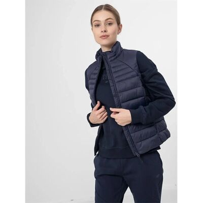 4F KUDP001 H4Z22KUDP00131S Damen-Weste Marineblau - Weste 4F KUDP001 H4Z22KUDP00131S Damen-Weste Marineblau - Weste