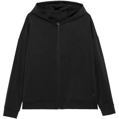 4F Schwarze Hoodie - Damen Sweatshirt 4F Schwarze Hoodie - Damen Sweatshirt