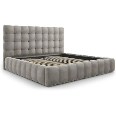 Micadoni Home Samtbett mit Stauraum & Kopfteil - Bett Micadoni Home Samtbett mit Stauraum & Kopfteil - Bett