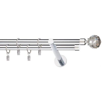 MERKURY MARKET - Karnis II stylus fi 19 chrom 200 gömb crystal - Curtain rod MERKURY MARKET - Karnis II stylus fi 19 chrom 200 gömb crystal - Curtain rod