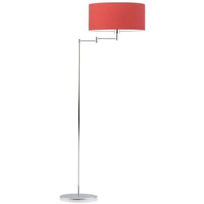 LYSNE - Cancun - Czerwony abażur - Chromowana podstawa - Lampa podłogowa LYSNE - Cancun - Czerwony abażur - Chromowana podstawa - Lampa podłogowa