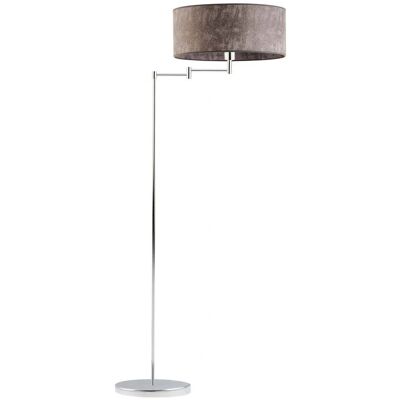 LYSNE - Cancun - szary melanż - chrom - Lampa podłogowa LYSNE - Cancun - szary melanż - chrom - Lampa podłogowa
