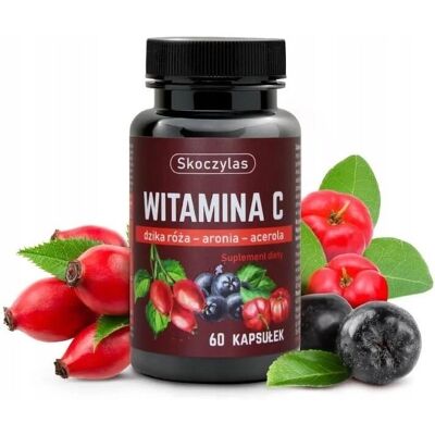 Skoczylas Vitamin C Trio - Aronia, Hagebutte, Acerola - Nahrungsergänzung Skoczylas Vitamin C Trio - Aronia, Hagebutte, Acerola - Nahrungsergänzung