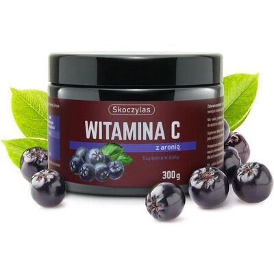 Skoczylas Vitamin C mit Aroniapulver - Nahrungsergänzung Skoczylas Vitamin C mit Aroniapulver - Nahrungsergänzung