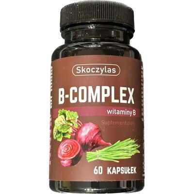 Skoczylas B-Komplex mit Rote Beete und Gerste - 60 Kapseln Skoczylas B-Komplex mit Rote Beete und Gerste - 60 Kapseln