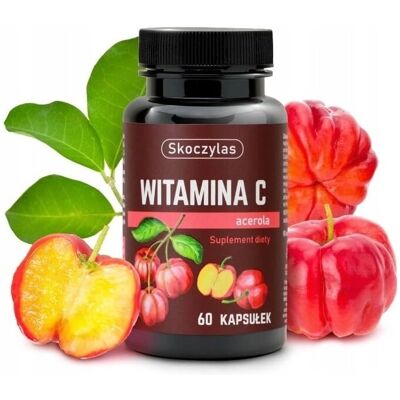 Skoczylas Vitamin C mit Acerola 60 Veg Caps - Ergänzung Skoczylas Vitamin C mit Acerola 60 Veg Caps - Ergänzung