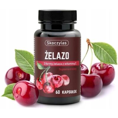 Skoczylas Eisen 3 Formen mit Vitamin C 60 Kapseln - Nahrungsergänzung Skoczylas Eisen 3 Formen mit Vitamin C 60 Kapseln - Nahrungsergänzung