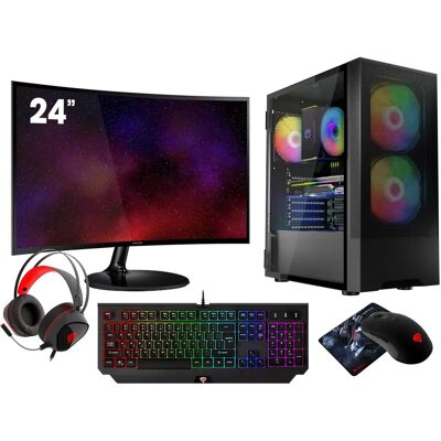 VIST Gaming PC Ryzen 5 5600G - 16GB RAM - 1TB SSD - 24" LCD - Win 11 Pro VIST Gaming PC Ryzen 5 5600G - 16GB RAM - 1TB SSD - 24" LCD - Win 11 Pro