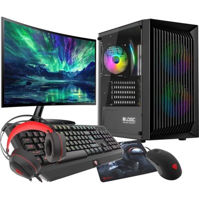 VIST Gaming PC Ryzen 5 3600 - 32 GB RAM - RX 6600 - 1 TB SSD - 24" - Windows 11 Pro VIST Gaming PC Ryzen 5 3600 - 32 GB RAM - RX 6600 - 1 TB SSD - 24" - Windows 11 Pro
