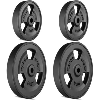 Sada Guma-litina Disků 60kg - Kompatibilní s Olympijskými Tyčemi Sada Guma-litina Disků 60kg - Kompatibilní s Olympijskými Tyčemi