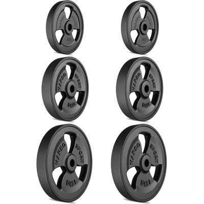 Sada gumových litinových desek Marbo Sport - 60kg Sada gumových litinových desek Marbo Sport - 60kg