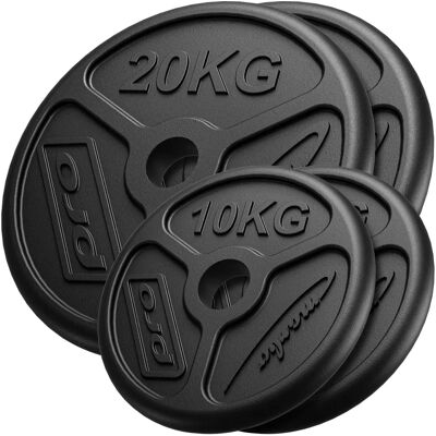 Zestaw Sztang Olimpijskich Marbo Sport - 60kg, 2x20kg+2x10kg - Wytrzymałe Talerze Żeliwne Zestaw Sztang Olimpijskich Marbo Sport - 60kg, 2x20kg+2x10kg - Wytrzymałe Talerze Żeliwne
