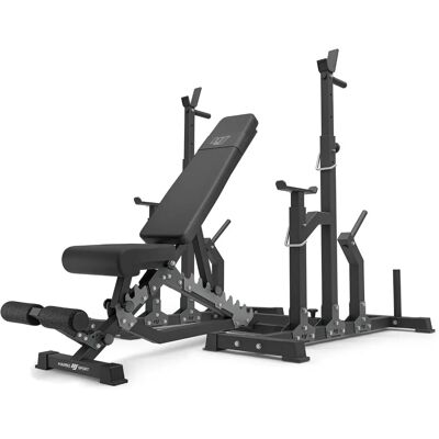 Set banc de antrenament reglabil Marbo Sport - Suporturi de siguranță - Forță și Rezistență Set banc de antrenament reglabil Marbo Sport - Suporturi de siguranță - Forță și Rezistență