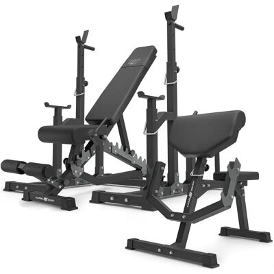 Ensemble de Banc de Musculation Marbo Sport - Support Ajustable & Banc Double Ensemble de Banc de Musculation Marbo Sport - Support Ajustable & Banc Double