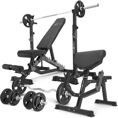 Zestaw treningowy Marbo Sport MS33 2.0 - Podwójna ławka i 83kg obciążenie Zestaw treningowy Marbo Sport MS33 2.0 - Podwójna ławka i 83kg obciążenie