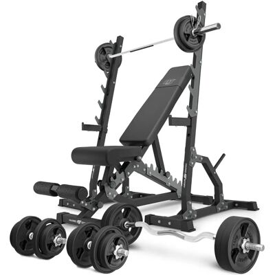 Marbo Sport MS24_2.0_113KG_G Dwustronna ławka - Zestaw ławki treningowej Marbo Sport MS24_2.0_113KG_G Dwustronna ławka - Zestaw ławki treningowej