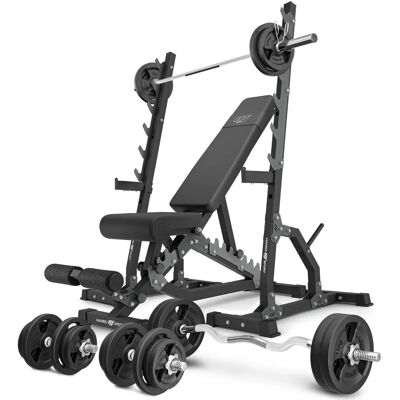 Marbo Sport Banc Dublu - Set 113kg Marbo Sport Banc Dublu - Set 113kg