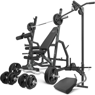 Set de Fitness Ajustabil Marbo Sport - Model MS36 2.0 113kg - Stație de Antrenament Multifuncțională Set de Fitness Ajustabil Marbo Sport - Model MS36 2.0 113kg - Stație de Antrenament Multifuncțională