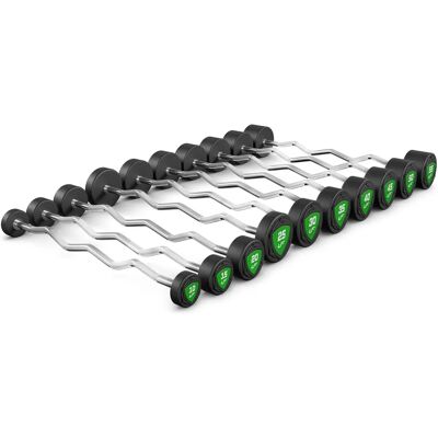 Set di bilancieri UpForm - Poliuretano, 10-55kg, capacità 325kg Set di bilancieri UpForm - Poliuretano, 10-55kg, capacità 325kg