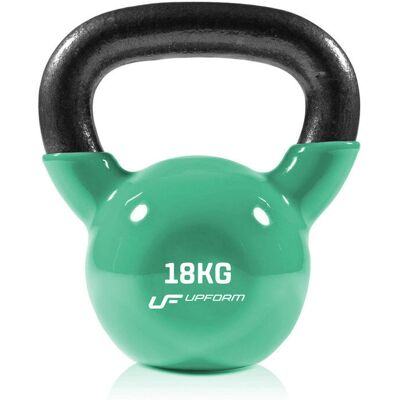 Kettlebell 18 kg UpForm - Resistente in ghisa con rivestimento in vinile Kettlebell 18 kg UpForm - Resistente in ghisa con rivestimento in vinile
