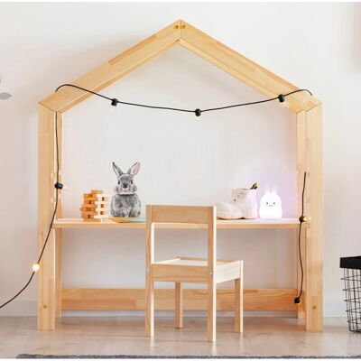 Lukasz ADEKO Bureau Enfant - Bois Naturel, Réglable en Hauteur, Étagère - Publicité Lukasz ADEKO Bureau Enfant - Bois Naturel, Réglable en Hauteur, Étagère - Publicité