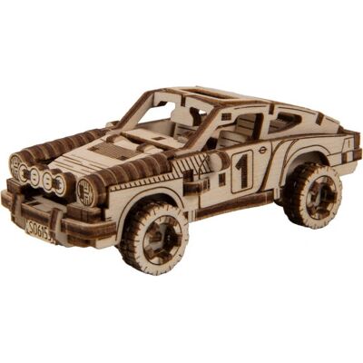 Dřevěné město Rally auto 3D puzzle - Model, 113 kusů Dřevěné město Rally auto 3D puzzle - Model, 113 kusů