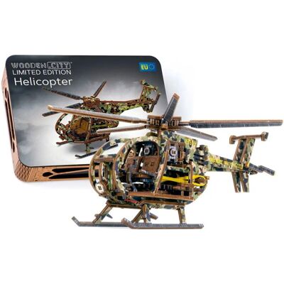 WOODEN.CITY LE-011 Měřítko model 3D puzzle - Mechanický vrtulník WOODEN.CITY LE-011 Měřítko model 3D puzzle - Mechanický vrtulník