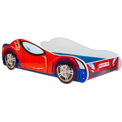 Viking Choice Lit enfant - Lit voiture Spiderman - 140x70 cm - Inclut matelas - Publicité Viking Choice Lit enfant - Lit voiture Spiderman - 140x70 cm - Inclut matelas - Publicité