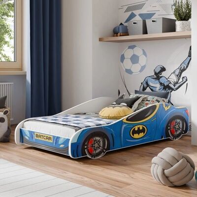Viking Choice Lit enfant - batmobile - 160x80 cm - avec matelas - Publicité Viking Choice Lit enfant - batmobile - 160x80 cm - avec matelas - Publicité