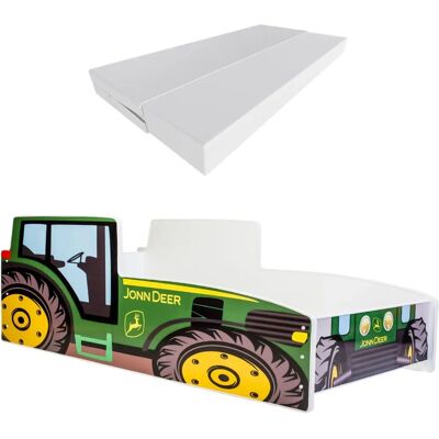 Lit pour enfants Kobi Tracteur Vert - Avec Matelas & Sommier - Publicité Lit pour enfants Kobi Tracteur Vert - Avec Matelas & Sommier - Publicité