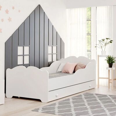 Lit enfant Anna - Sûr et Durable avec Matelas & Tiroir - Publicité Lit enfant Anna - Sûr et Durable avec Matelas & Tiroir - Publicité