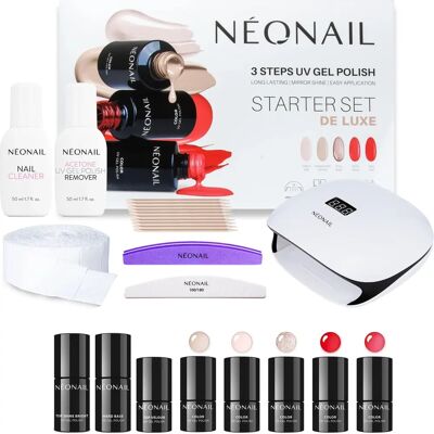 Ensemble de manucure De Luxe NEONAIL avec lampe LED et accessoires - Publicité Ensemble de manucure De Luxe NEONAIL avec lampe LED et accessoires - Publicité
