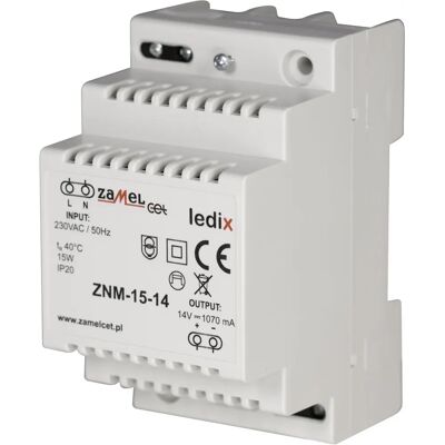 Zamel ZNM-15-14 Zasilacz 14V DC 15W Zamel ZNM-15-14 Zasilacz 14V DC 15W