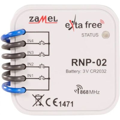 Zamel RNP-02 Draadloze Radiozender - 4-Kanaals, Batterijvoeding Zamel RNP-02 Draadloze Radiozender - 4-Kanaals, Batterijvoeding
