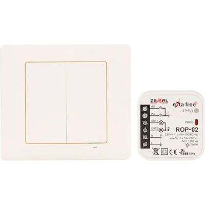 Zamel - RZB-04 - émetteur sans fil 4 canaux - récepteur sans fil 2 canaux - kit de contrôle de l'éclairage - Publicité Zamel - RZB-04 - émetteur sans fil 4 canaux - récepteur sans fil 2 canaux - kit de contrôle de l'éclairage - Publicité
