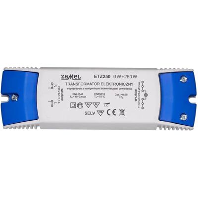 Zamel ETZ250 Gray Electronic Transformer - Power 0-250W Zamel ETZ250 Gray Electronic Transformer - Power 0-250W
