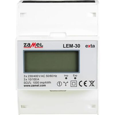Medidor de energía trifásico Zamel LCD - Uso industrial Medidor de energía trifásico Zamel LCD - Uso industrial