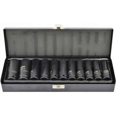Awtools Impact Socket Set - 11-teilig, 10-24mm, Black Line Awtools Impact Socket Set - 11-teilig, 10-24mm, Black Line
