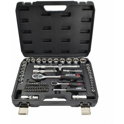 AWTOOLS - Zestaw 72 elementów - 1/2in - 1/4in - Zestaw kluczy AWTOOLS - Zestaw 72 elementów - 1/2in - 1/4in - Zestaw kluczy